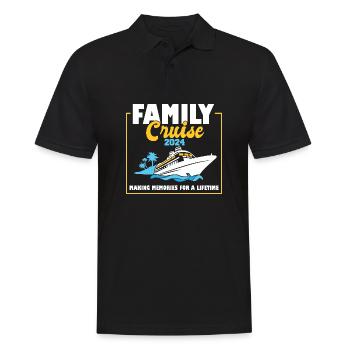 Family Cruise 2024 Voyage Cruising Tour Matching - Men's Polo Shirt - black - Front - Kai (181cm)