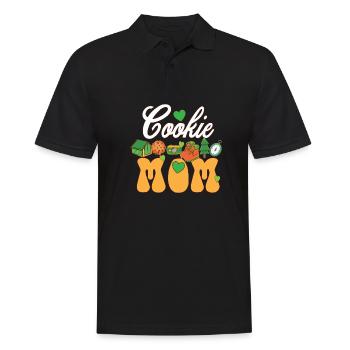 Cookie Mom Scout Mama Troop Leader Cookie Chaos - Männer Poloshirt - Schwarz - Vorne - Kai (181cm)