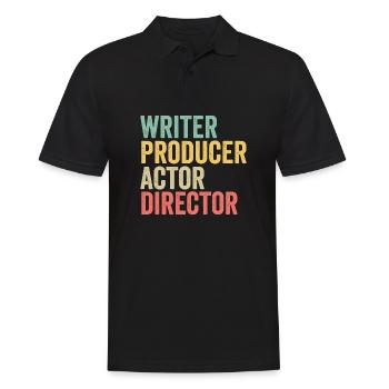 Scénariste Producteur Acteur Réalisateur Réalisateur Film - Polo Homme - noir - Devant - Kai (181cm)