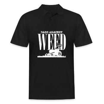 Lawnmowing Dad Funny Gardening Quote Dads Against - Männer Poloshirt - Schwarz - Vorne - Kai (181cm)