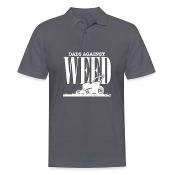 Lawnmowing Dad Funny Gardening Quote Dads Against - Männer Poloshirt - Anthrazit - Vorne - Nico (186cm)
