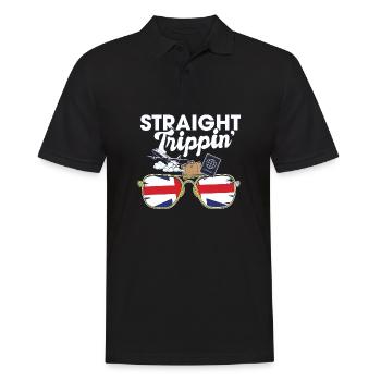 Straight Trippin' ' Britain Vacation Tour Voyage - Polo Homme - noir - Devant - Kai (181cm)