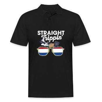 Voyage de vacances aux Pays-Bas - Polo Homme - noir - Devant - Kai (181cm)