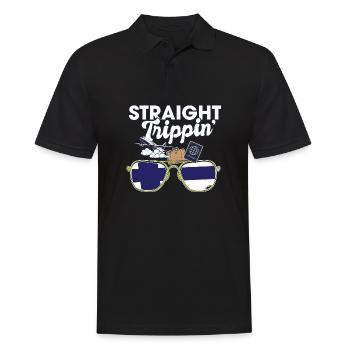 Straight Trippin' Finland Vacances Tour Voyage - Polo Homme - noir - Devant - Kai (181cm)