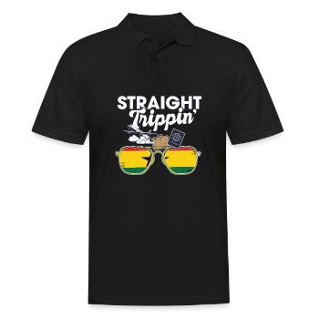 Straight Trippin' Ghana Vacation Tour Voyage - Polo Homme - noir - Devant - Kai (181cm)