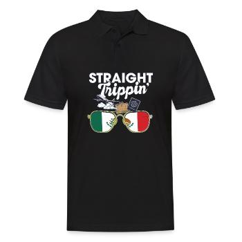 Straight Trippin' ' Mexico Vacances Tour Voyage - Polo Homme - noir - Devant - Kai (181cm)