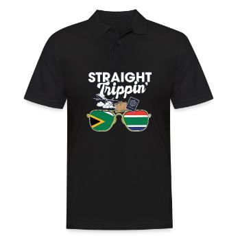 Voyage en Afrique du Sud - Polo Homme - noir - Devant - Kai (181cm)
