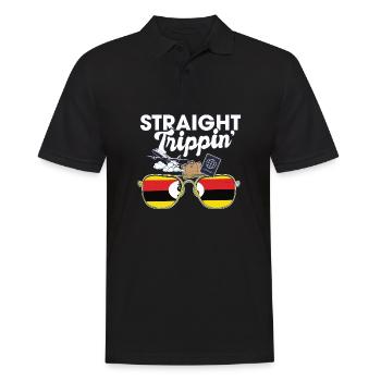 Straight Trippin' Ouganda Vacances Tour Voyage - Polo Homme - noir - Devant - Kai (181cm)