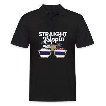 Straight Trippin' Thaïlande Voyage de vacances - Polo Homme - noir - Devant - Kai (181cm)