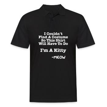 Halloween Süßigkeiten Verkleidung Kostüm - Männer Poloshirt - Schwarz - Vorne - Kai (181cm)