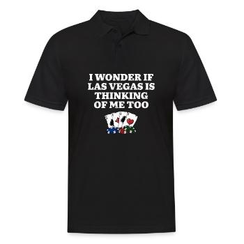 J’aime Las Vegas Casino Gambler Gambling Bettor - Polo Homme - noir - Devant - Kai (181cm)