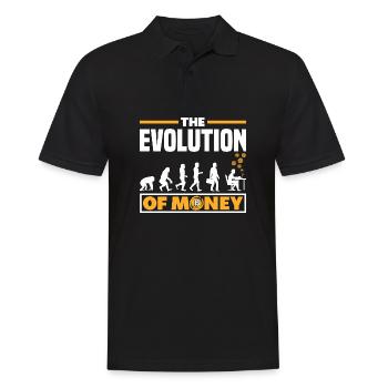 The Evolution of Money Cryptocurrency Trading - Männer Poloshirt - Schwarz - Vorne - Kai (181cm)