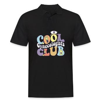 Cool Gynecologists Club Gynecology Practitioner - Männer Poloshirt - Schwarz - Vorne - Kai (181cm)