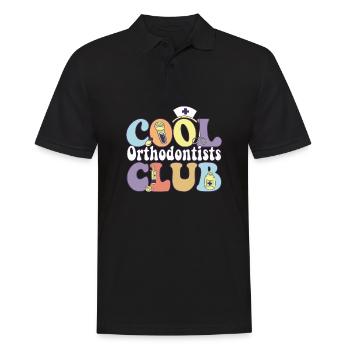 Cool Orthodontists Club Dental Squad Équipe de dentistes - Polo Homme - noir - Devant - Kai (181cm)