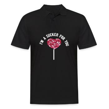 I'm A Sucker For You Funny Valentine's Quote - Männer Poloshirt - Schwarz - Vorne - Kai (181cm)