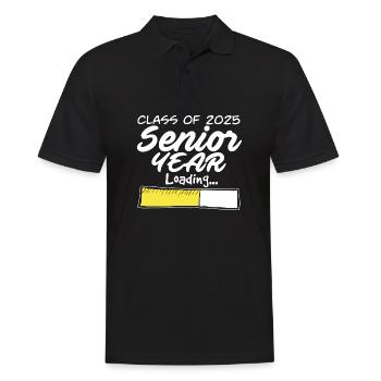 Class Of 2025 Senior Year Loading Future High - Männer Poloshirt - Schwarz - Vorne - Kai (181cm)