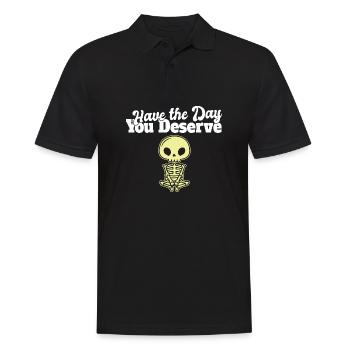 Ayez le jour où vous méritez l’esthétique grunge - Polo Homme - noir - Devant - Kai (181cm)