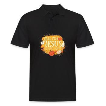 Les croyants chrétiens religieux tombent amoureux de Jésus He - Polo Homme - noir - Devant - Kai (181cm)