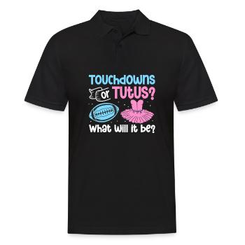 expecting parent Baby announcement gender reveal - Men's Polo Shirt - black - Front - Kai (181cm)
