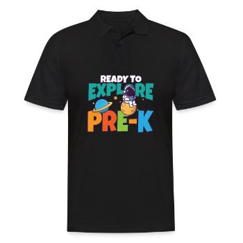 First Day Of School Day Ready to Explore Pre-K - Männer Poloshirt - Schwarz - Vorne - Kai (181cm)