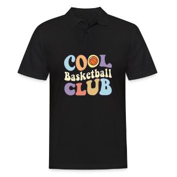 Entraîneur de l’équipe de basket-ball Cool Basketball Club - Polo Homme - noir - Devant - Kai (181cm)