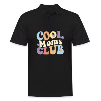 Cool Moms Club Proud Mama Squad Mother's Day New - Men's Polo Shirt - black - Front - Kai (181cm)