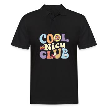 Cool Nicu Club Neonatal Intensive Care Unit Nurse - Men's Polo Shirt - black - Front - Kai (181cm)