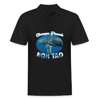 Walhai - Chumpon Pinnacle - Koh Tao - Tauchen - Männer Poloshirt - Schwarz - Vorne - Kai (181cm)