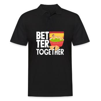 Taco Design for a Mexican Food Lover with Spanish - Men's Polo Shirt - black - Front - Kai (181cm)