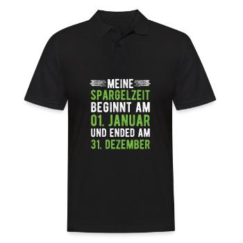 Spargelzeit Spargel Fan - Männer Poloshirt - Schwarz - Vorne - Kai (181cm)