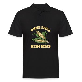 Ohne Fleiß Kein Mais Maishäckseln Mais Ernte - Männer Poloshirt - Schwarz - Vorne - Kai (181cm)