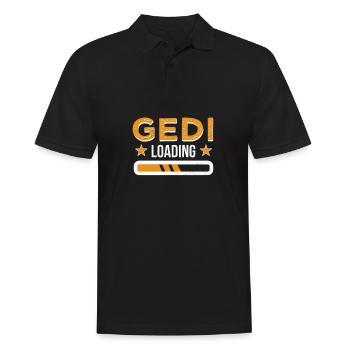 GediLoading Bruder Wird Pate Zukünftiger Gedi - Männer Poloshirt - Schwarz - Vorne - Kai (181cm)