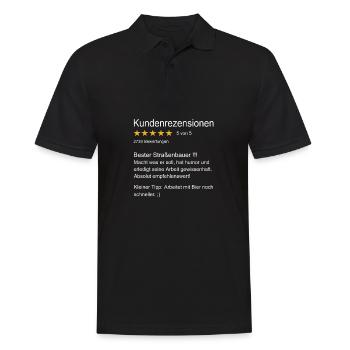 Straßenbauer Zunft - Straßenbauer - Männer Poloshirt - Schwarz - Vorne - Kai (181cm)