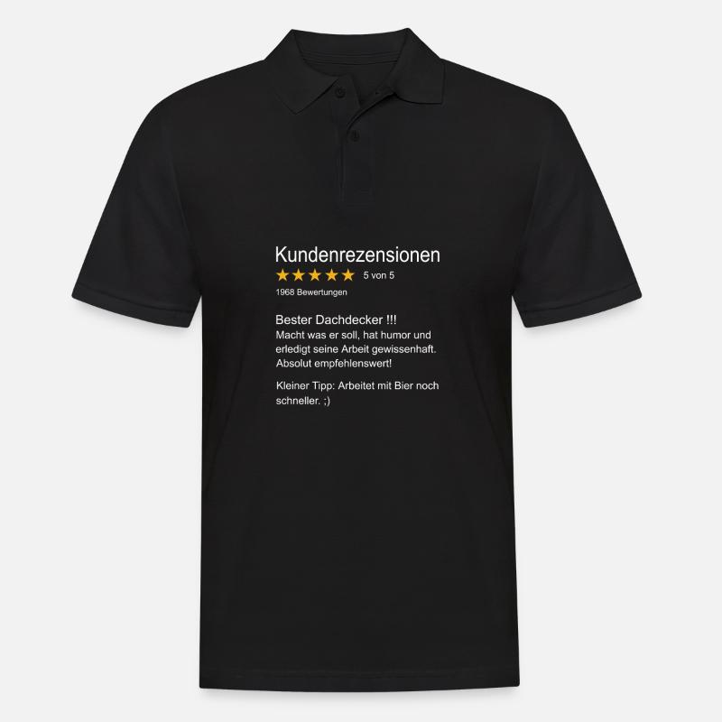 Dachdecker Spengler Dachdecker - Männer Poloshirt - Schwarz