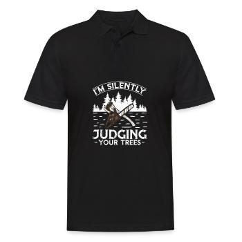 Holzfäller Holzfäller Forstwirtschaft - Männer Poloshirt - Schwarz - Vorne - Kai (181cm)