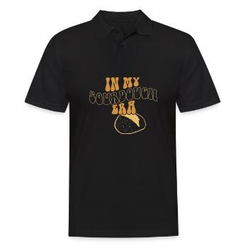 Dans mon ère au levain Home Baker Funny Bread Baking - Polo Homme - noir - Devant - Kai (181cm)