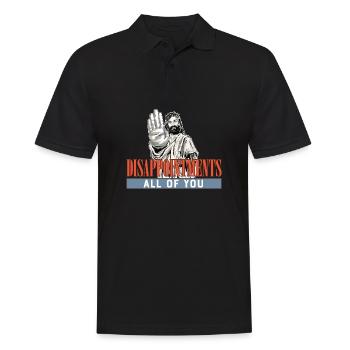 Disappointments All Of You Funny Jesus Facepalm - Männer Poloshirt - Schwarz - Vorne - Kai (181cm)