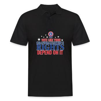 Votez comme si les droits de votre petite-fille en dépendaient - Polo Homme - noir - Devant - Kai (181cm)