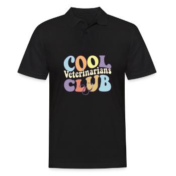 Cool Vet Club Veterinary Tech Practitioner Animal - Men's Polo Shirt - black - Front - Kai (181cm)