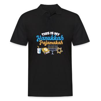 This Is My Hanukkah Pajamakah Jewish Matching - Männer Poloshirt - Schwarz - Vorne - Kai (181cm)