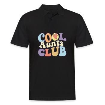 Cool Aunts Club Best Proud Auntie Ever Squad - Männer Poloshirt - Schwarz - Vorne - Kai (181cm)