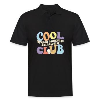 Cool Speech Language Pathologist Club SLP - Männer Poloshirt - Schwarz - Vorne - Kai (181cm)