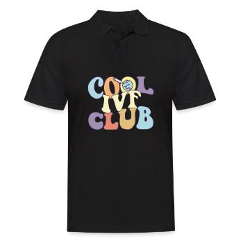 Cool IVF Club FIV Maman Papa Jour de transfert Surrogate - Polo Homme - noir - Devant - Kai (181cm)