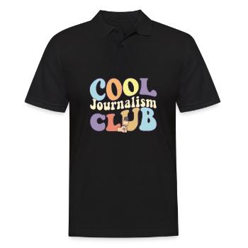 Rédacteur de l’équipe de journalistes du Cool Journalism Club - Polo Homme - noir - Devant - Kai (181cm)