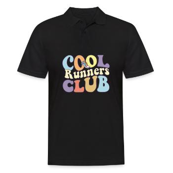 Cool Runners Club Running Marathon Athlete - Männer Poloshirt - Schwarz - Vorne - Kai (181cm)