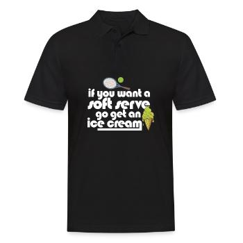 Si vous voulez une portion molle, allez chercher une crème glacée - Polo Homme - noir - Devant - Kai (181cm)