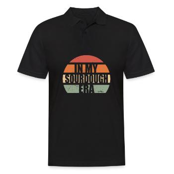 Dans mon ère au levain Home Baker Funny Bread Baking - Polo Homme - noir - Devant - Kai (181cm)