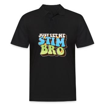Autism Awareness Just Let Me Stim Bro Love - Männer Poloshirt - Schwarz - Vorne - Kai (181cm)