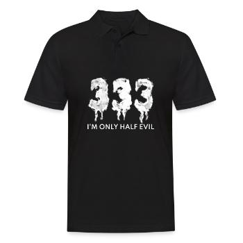 Halloween Süßigkeiten Verkleidung Kostüm - Männer Poloshirt - Schwarz - Vorne - Kai (181cm)