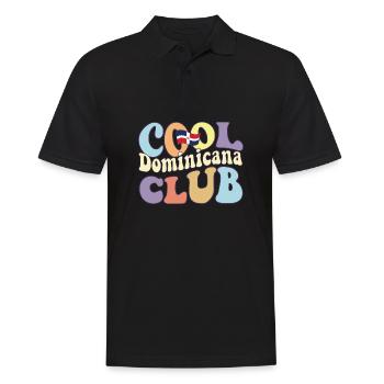 Cool Dominicana Club Dominican Republic Pride - Männer Poloshirt - Schwarz - Vorne - Kai (181cm)